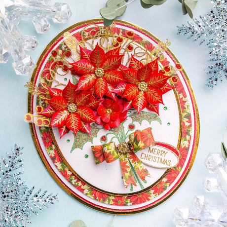 Red Christmas Bouquet - Christmas Build-a-Bouquet Card Tutorial