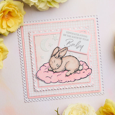 Sleeping Baby Bunny - Baby Collection Card Tutorial