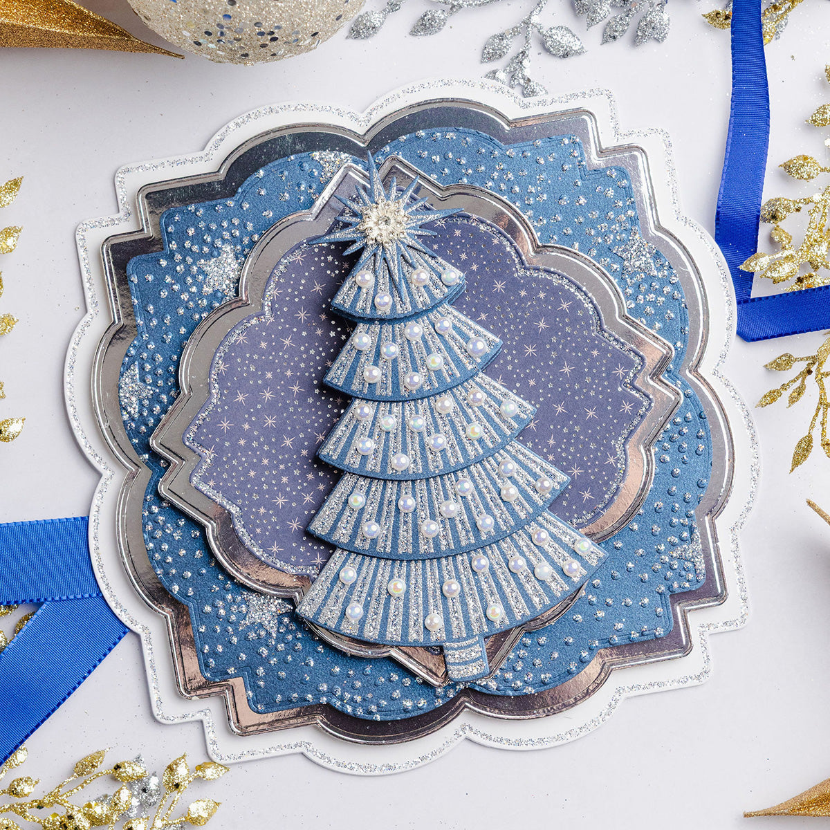 Sparkly Tree - Starlit Christmas Collection Card Tutorial
