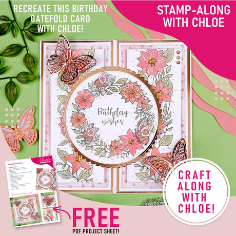 Chloe's Creative Cards Collection Box Kit 18 - Stamp-Along Card Tutorial