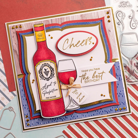 Time to Wine Down - Happy Hobbies Card Tutorial