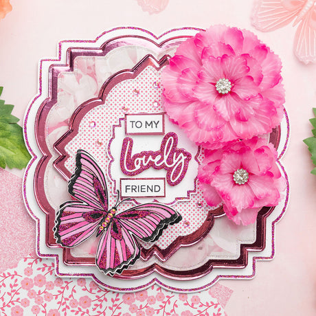 To My Lovely Friend - Pretty Peonies Card Tutorial