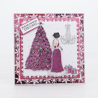Belle of the Ball - Christmas Fashionista card tutorial