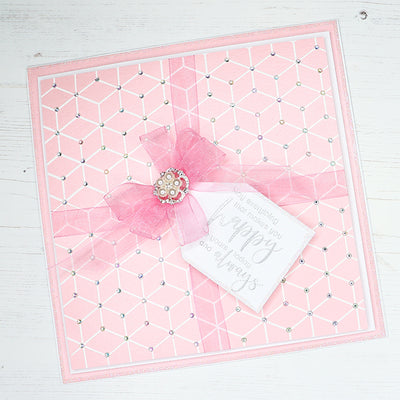 How to Tie Bows and Create a Background using the Geometric Background Stamp