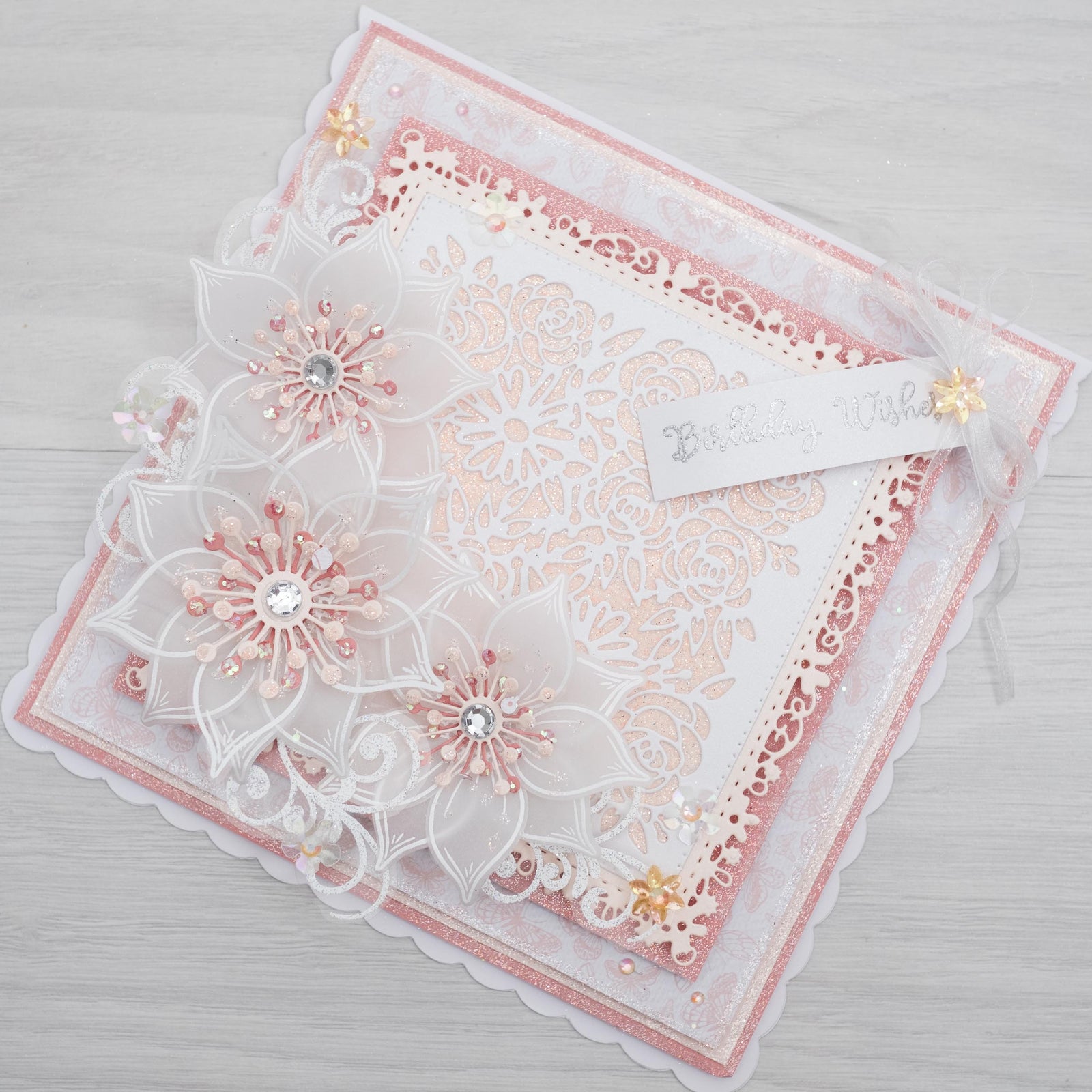 Birthday Wishes - Blooming Frames Card Tutorial