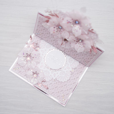 Blush Pink Bouquet Half Easel Card - Build a Bouquet Card Tutorial