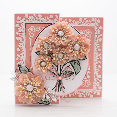 Orange Birthday Bouquet - Build a Bouquet Card Tutorial