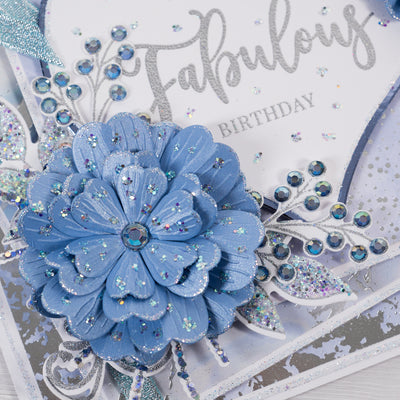 Blue Heart Card Making Project by Glynis Bakewell
