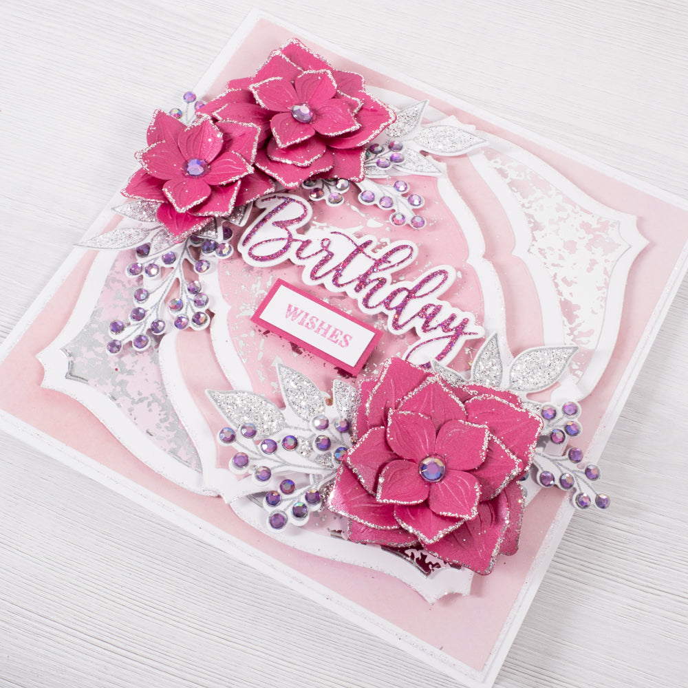 Mystical Flower Birthday Wishes Cardmaking Project by Glynis Bakewell