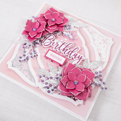 Mystical Flower Birthday Wishes Cardmaking Project by Glynis Bakewell