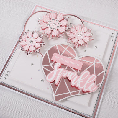 12 Projects of Christmas Day 10 - Tis the Season to Sparkle Cardmaking Project by Rebecca Houghton