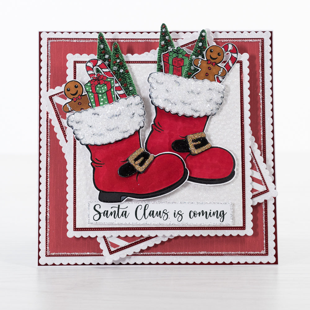 Santa Claus is Coming - Santa's Workshop Card Tutorial