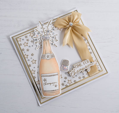 Time for Champagne Cardmaking Project by Rebecca Houghton