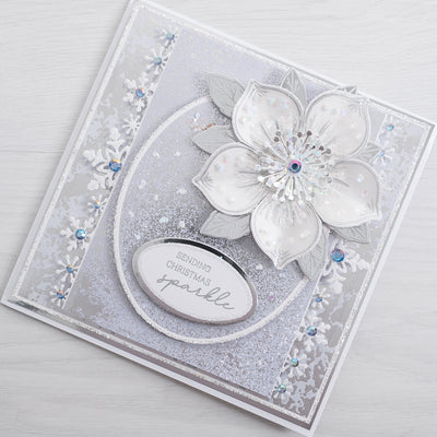 Grande Christmas Rose Cardmaking Project by Glynis Bakewell