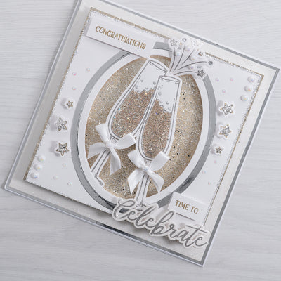 Champagne Glasses Cardmaking Project by Rebecca Houghton