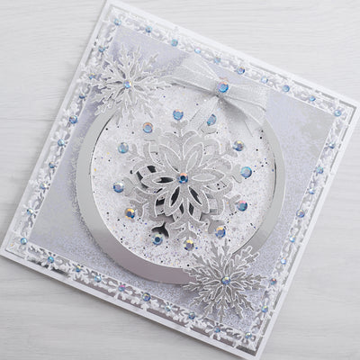 Grande Snowflake Cardmaking Project by Glynis Bakewell