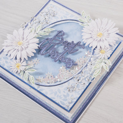 STAMP-A-LONG (Blue Daisy Shaker Card):