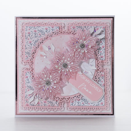 For My Lovely Nana - 6x6" and 5x7" Decorative Dies Card Tutorial
