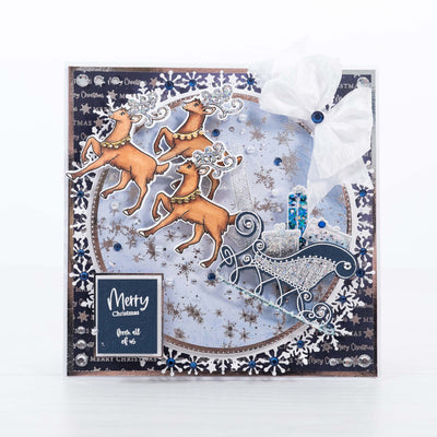 Reindeer Flight - Frosty Christmas Card Tutorial