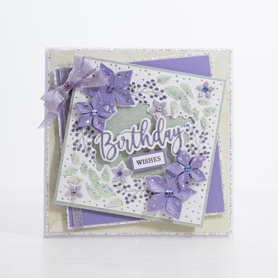 Birthday Wishes - 3D Cut and Emboss Folder card tutorial
