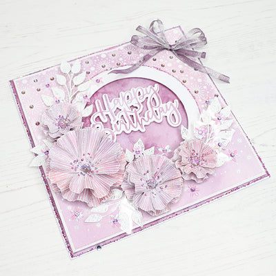 How to use Watercolour Washes Paper Pad and Rose Mallow Flower Stamp & Die Set