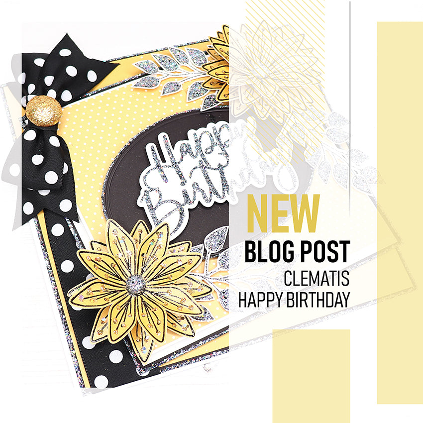 How to Make a Golden Yellow Happy Birthday Clematis Flower Project