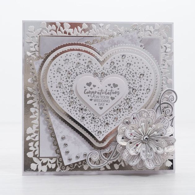 Confetti Heart Wedding Collection Card Tutorial Chloes Creative Cards