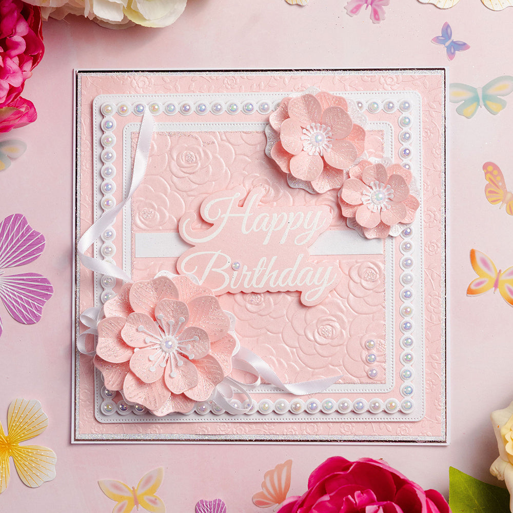 Chloe's Creative Cards 5x7 3D Embossing Folder - Flowers in Bloom