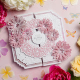 Chloe's Creative Cards 5x7 3D Embossing Folder - Floral Lace