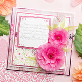 Chloe's Creative Cards 5x7 3D Embossing Folder & Metal Die - Peony Flower