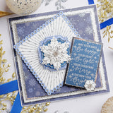 Chloe's Creative Cards 5x7 3D Embossing Folder & Metal Die Set - Sparkling Snowflakes