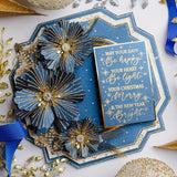 Chloe's Creative Cards 5x7 3D Embossing Folder & Metal Die Set - Winter Bloom Flower