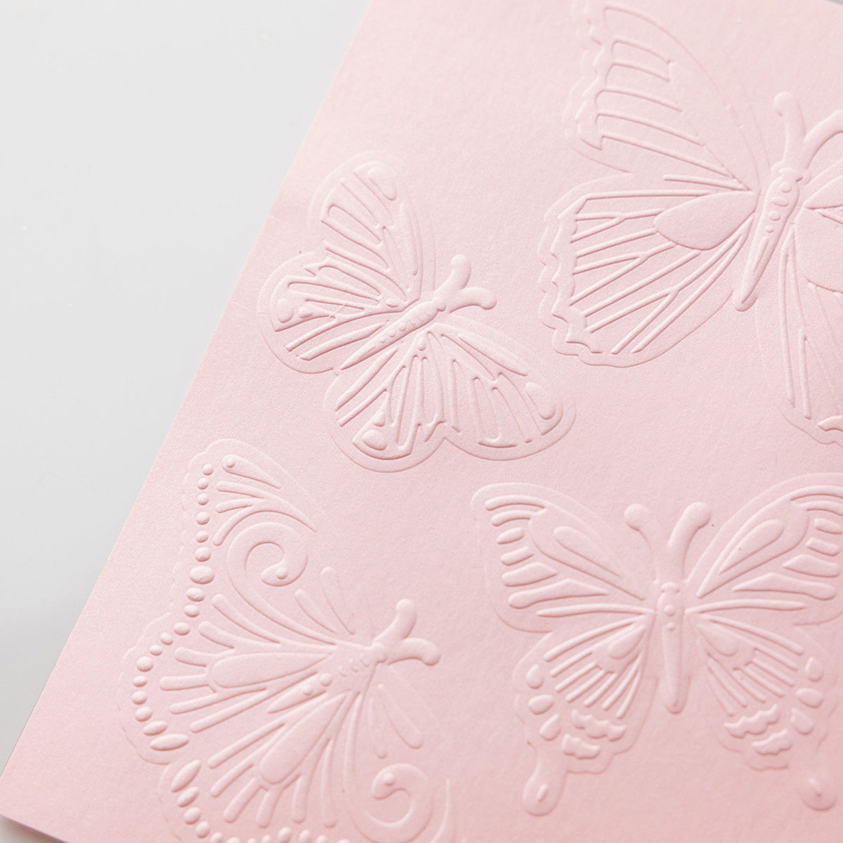 Chloe's Creative Cards Delightful Butterflies - 3D Embossing Folder, Die, Stamp & Vellum Bundle