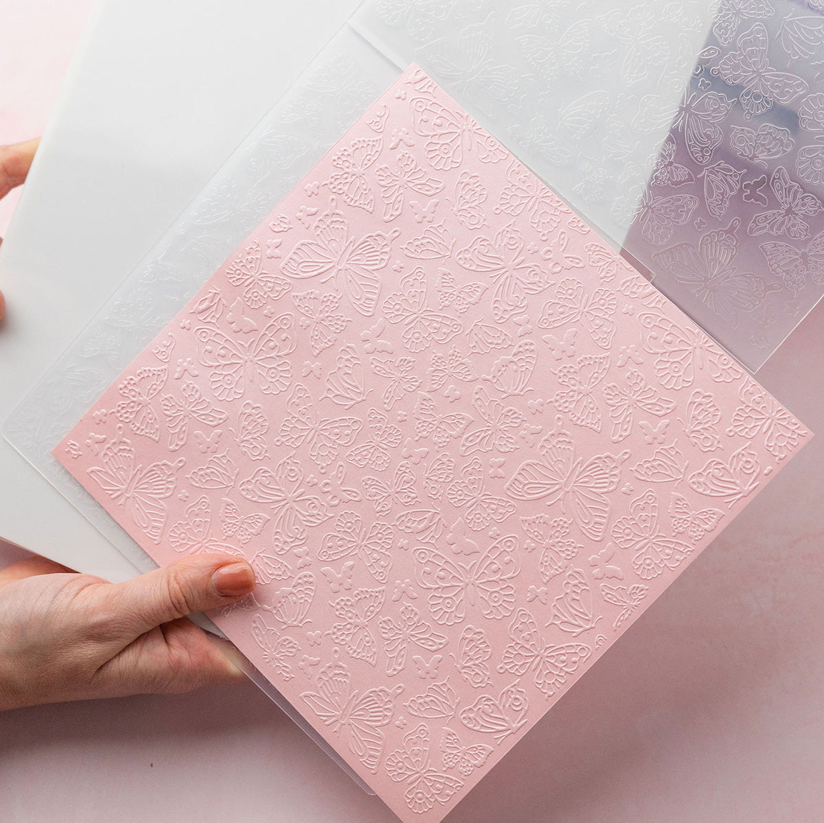 Chloe's Creative Cards Peony Collection 8x8 Embossing Folders and Metal Dies