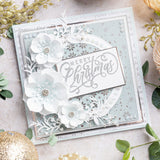 Chloes Creative Cards 5x7 Cut & Emboss Folder - Christmas Rose