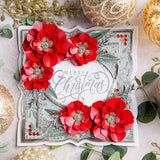Chloes Creative Cards 5x7 Cut & Emboss Folder - Christmas Rose