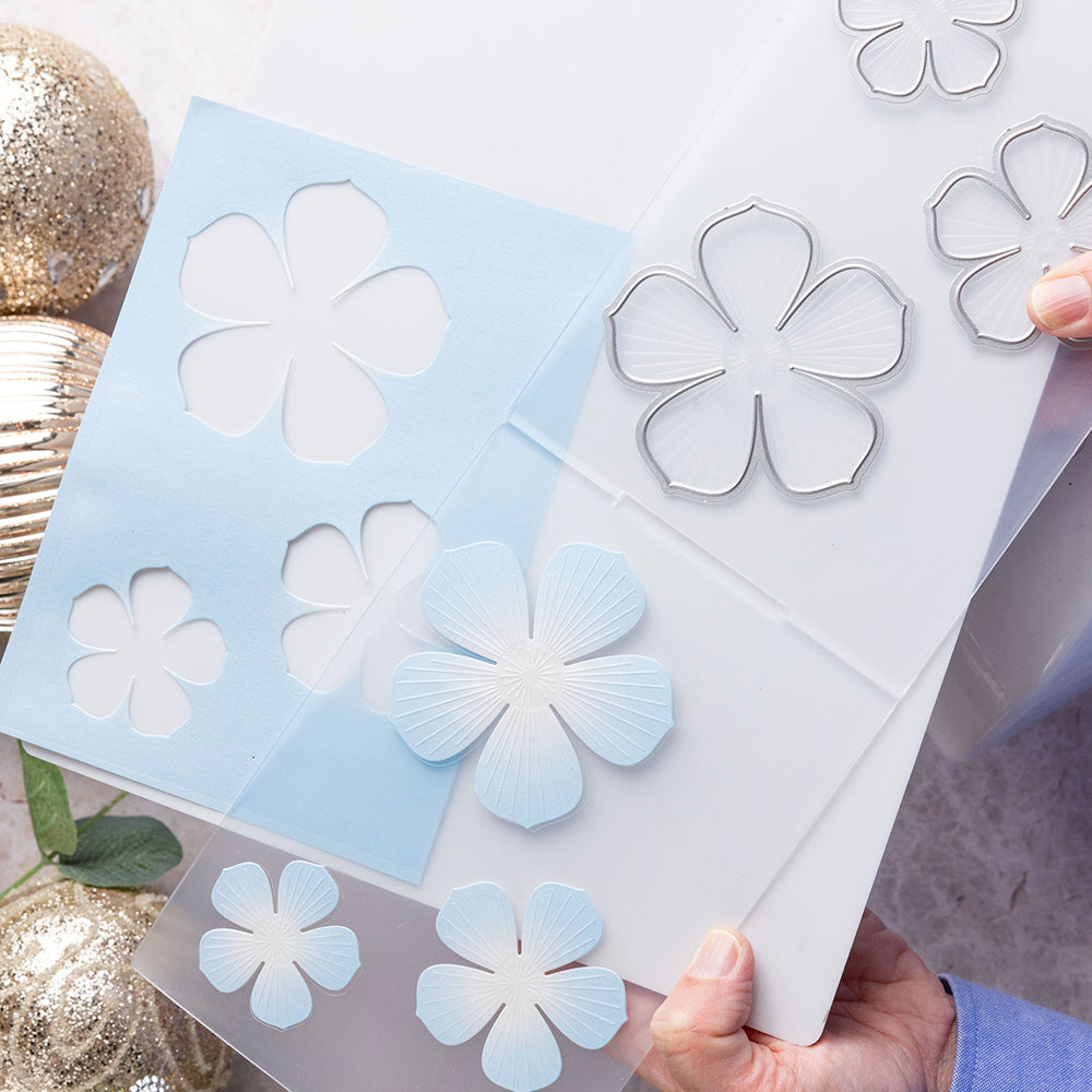 Chloes Creative Cards 5x7 Cut & Emboss Folder - Christmas Rose