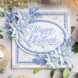 Chloes Creative Cards 5x7 Cut & Emboss Folder - Christmas Poinsettia