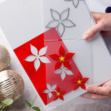 Chloes Creative Cards 5x7 Cut & Emboss Folder - Christmas Poinsettia