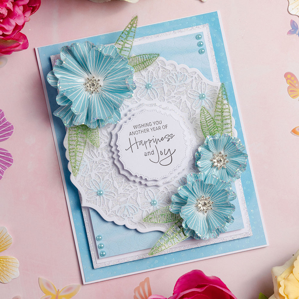 Chloes Creative Cards 5x7 Cut & Emboss Folder - Exquisite Flower