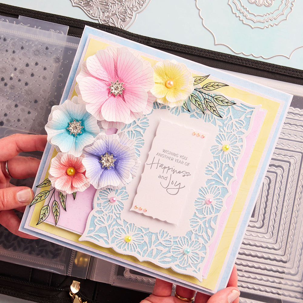 Chloes Creative Cards 5x7 Cut & Emboss Folder - Exquisite Flower