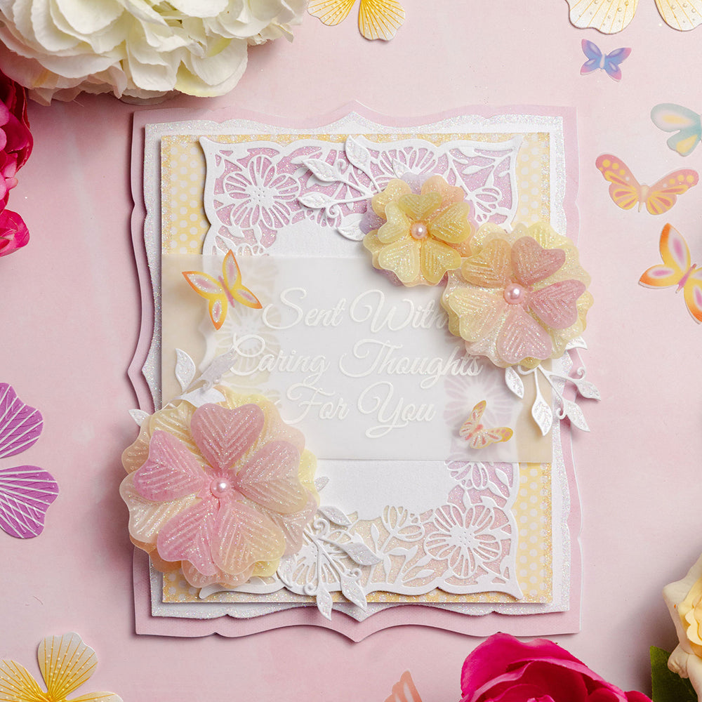 Chloes Creative Cards 5x7 Cut & Emboss Folder - Exquisite Flower