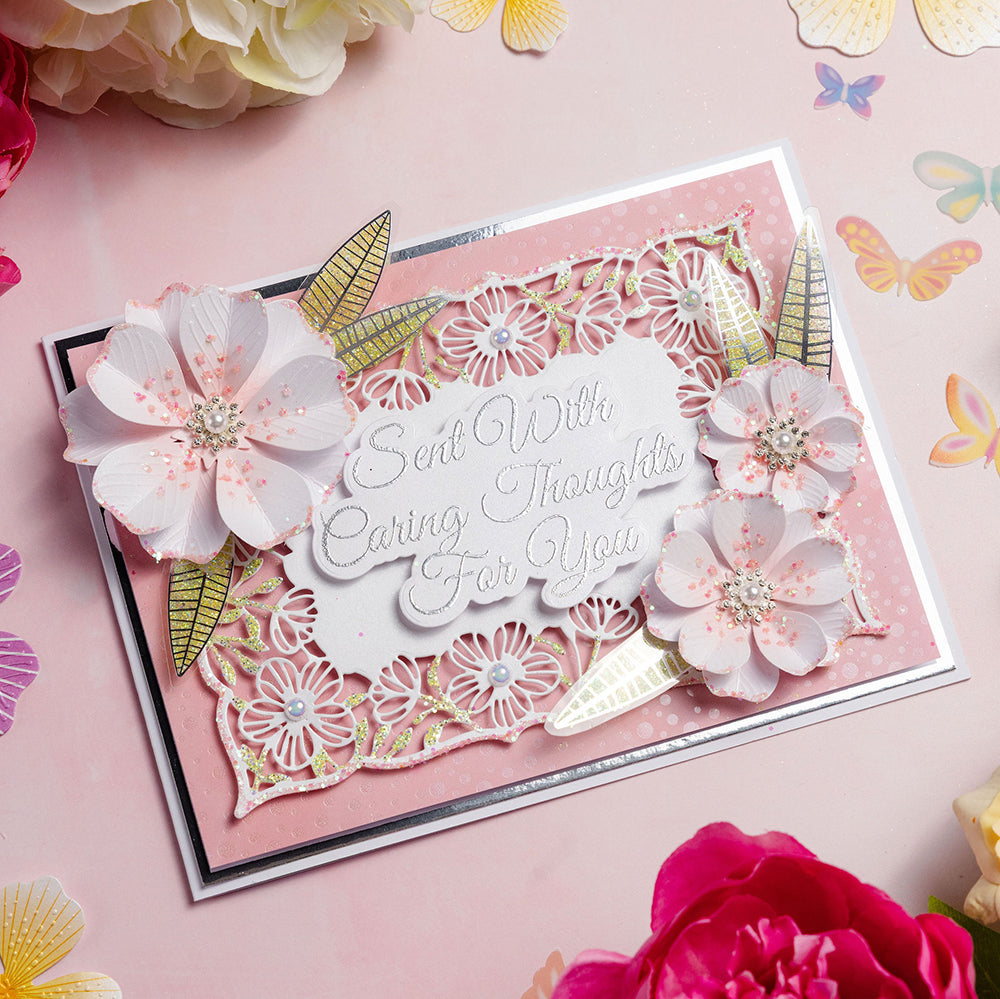 Chloes Creative Cards 5x7 Cut & Emboss Folder - Exquisite Flower