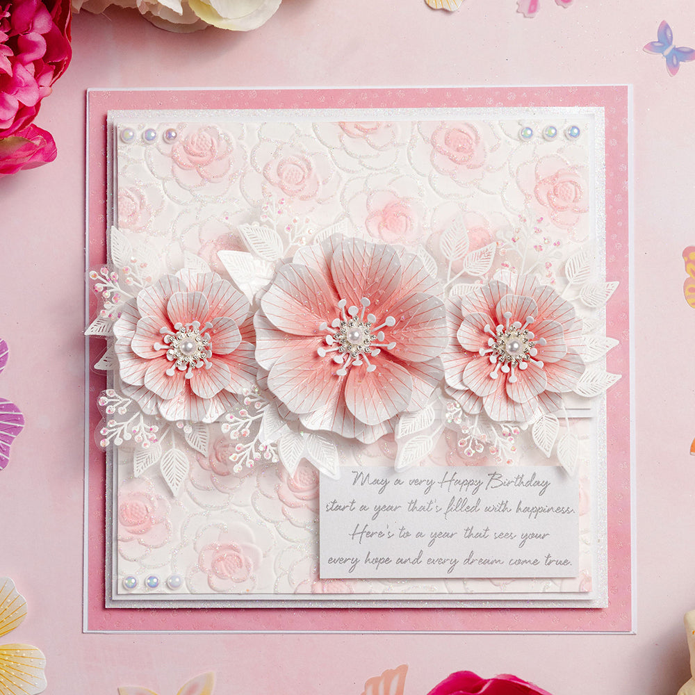 Chloes Creative Cards 5x7 Cut & Emboss Folder - Exquisite Flower