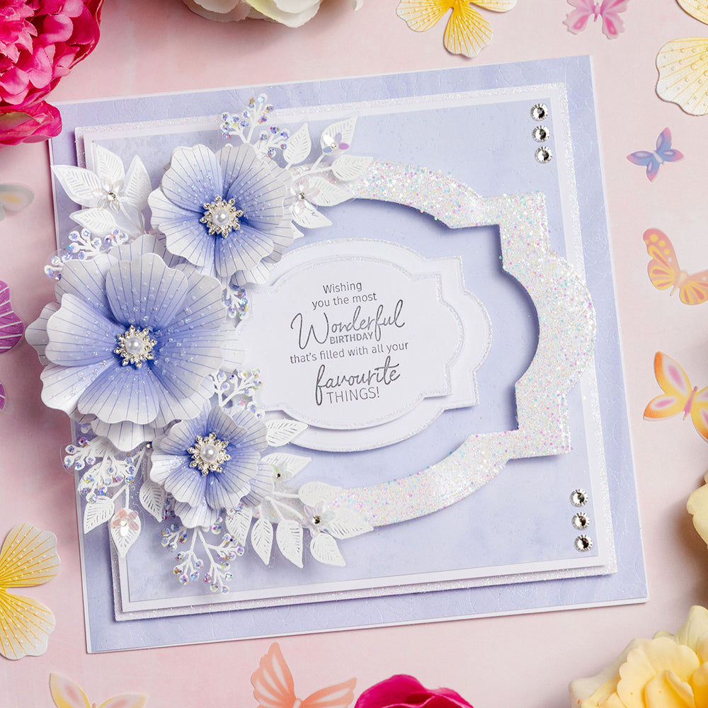 Chloes Creative Cards 5x7 Cut & Emboss Folder - Majestic Flower