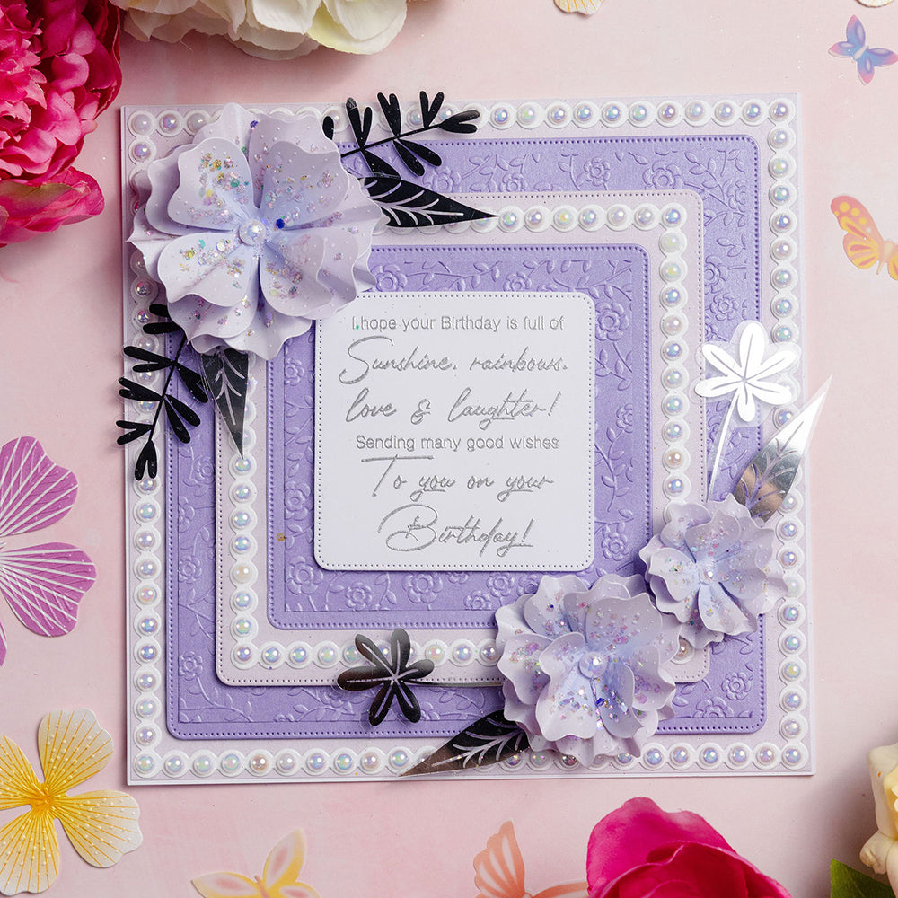 Chloes Creative Cards 5x7 Cut & Emboss Folder - Majestic Flower