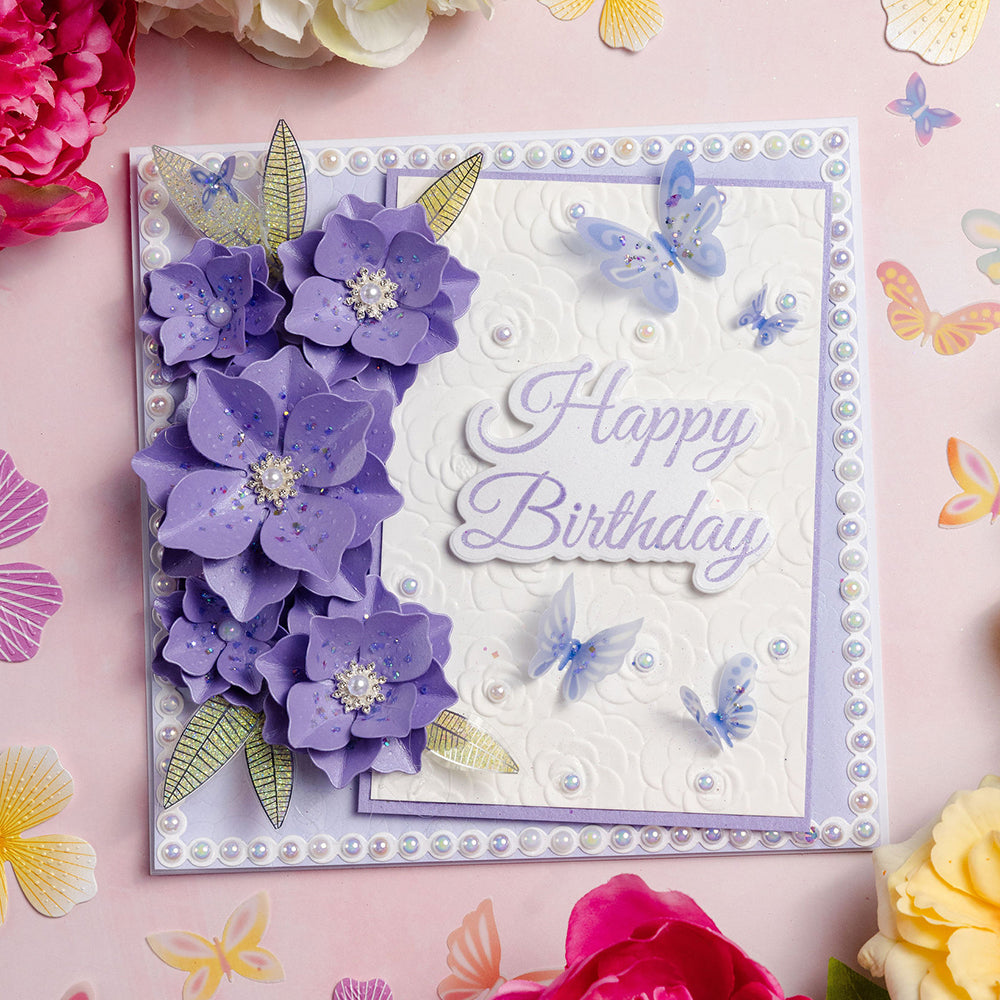 Chloes Creative Cards 5x7 Cut & Emboss Folder - Majestic Flower