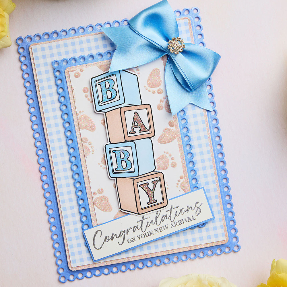Chloes Creative Cards Metal Die Set - 8x8" Dainty Rectangles