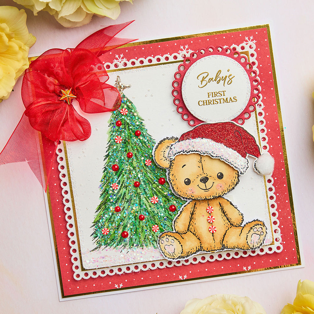 Chloe's Creative Cards Die & Stamp - Baby Collection Teddy