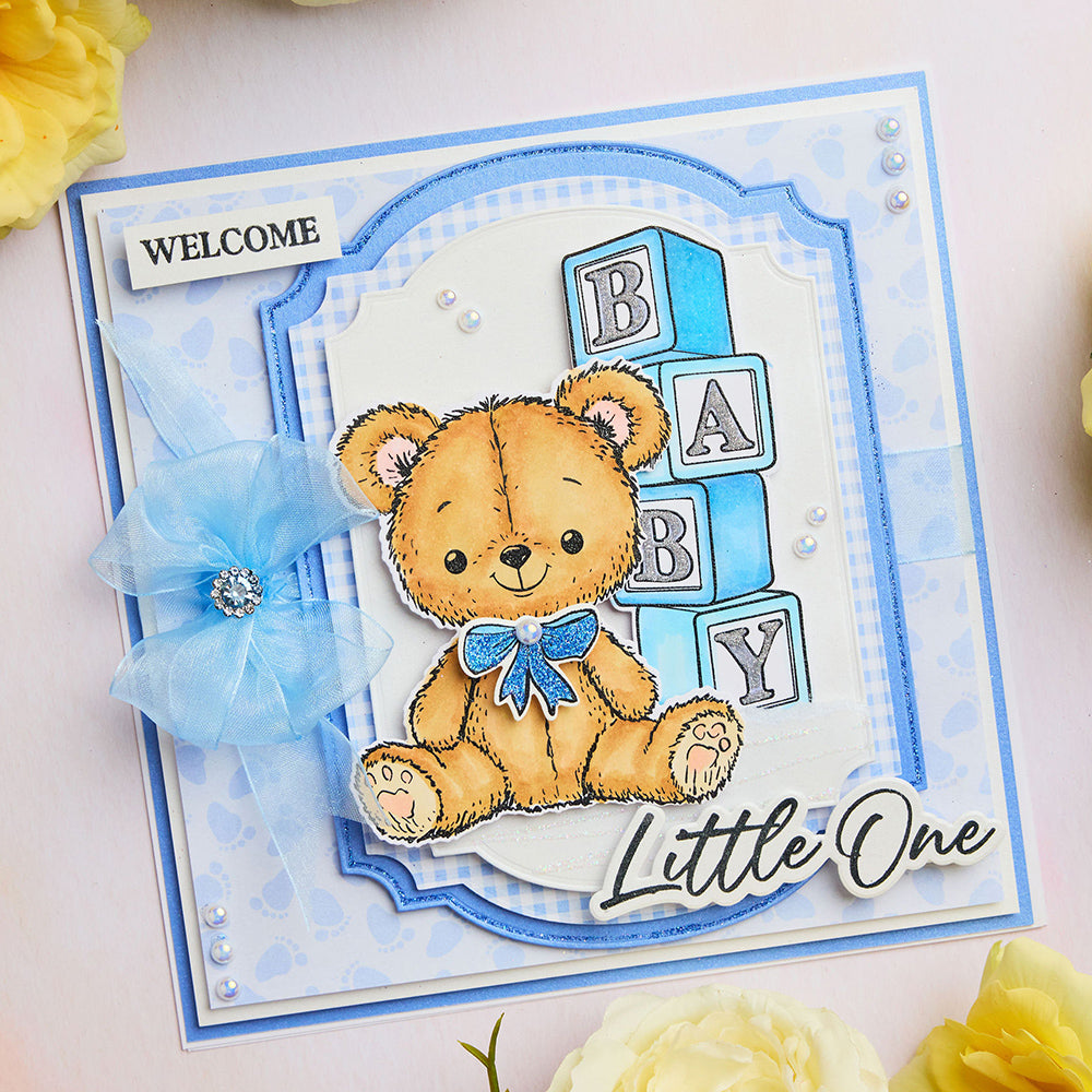 Chloe's Creative Cards Die & Stamp - Baby Collection Teddy